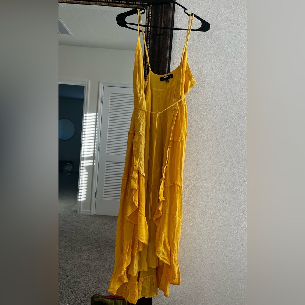 Slate & Willow Yellow Tiered Dress - Picture 5 of 11